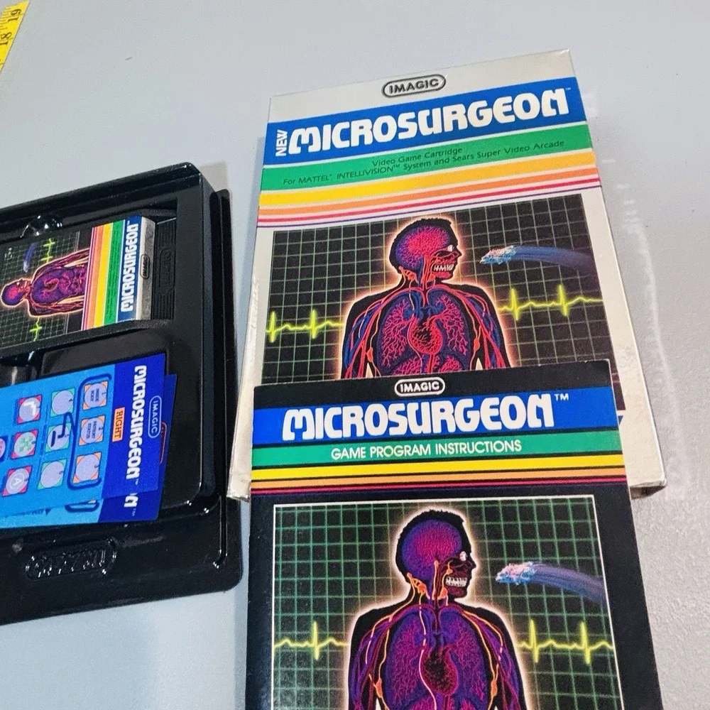 Vintage Intellivision Imagic Microsurgeon Very Rare New In Original Seal